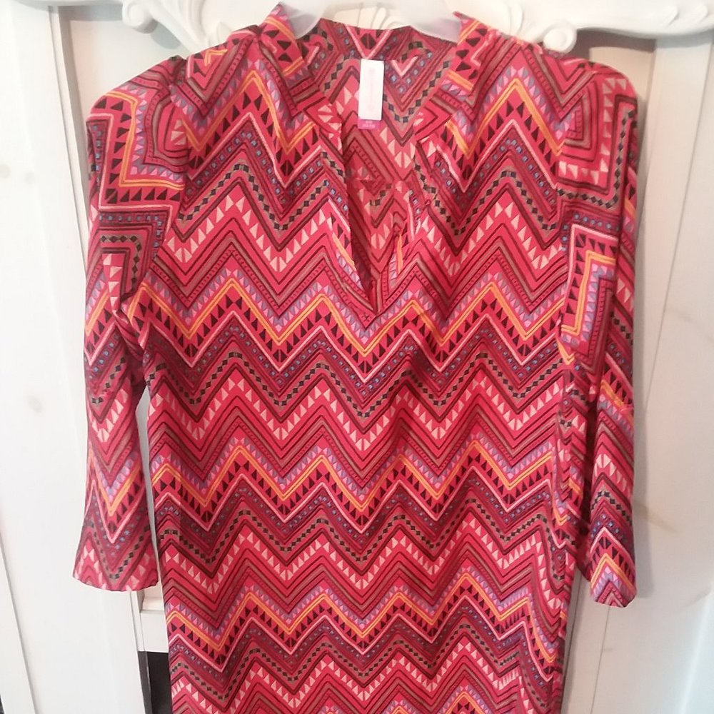 Orange Zig Zag Dress